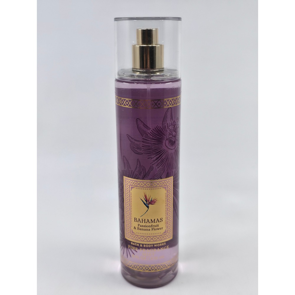 Bath & Body Works Bahamas Passionfruit & Banana Flower Fragrance Mist 8oz Purple